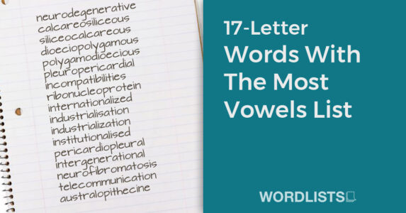 17-Letter Words With The Most Vowels List