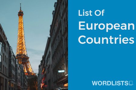 List Of European Countries