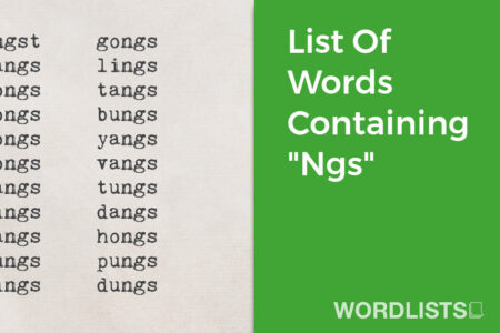 List Of Words Containing "Ngs" thumbnail