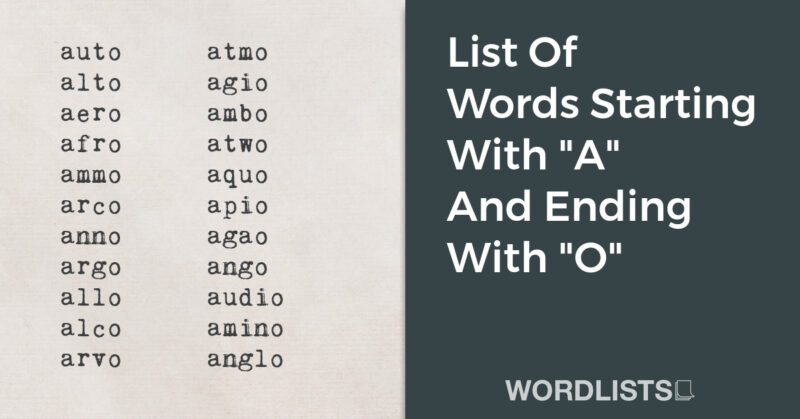 List Of Words With The Prefix 