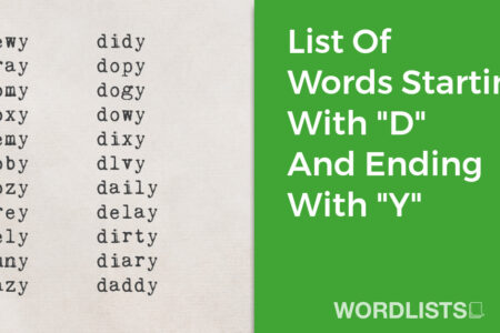 List Of Words Starting With "D" And Ending With "Y" thumbnail