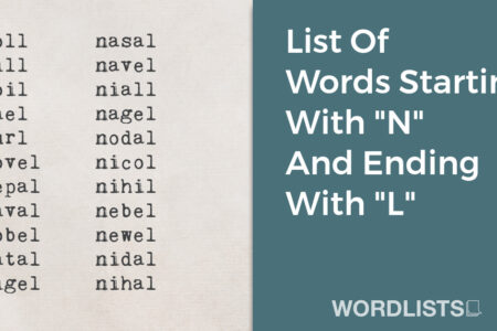List Of Words Starting With "N" And Ending With "L" thumbnail