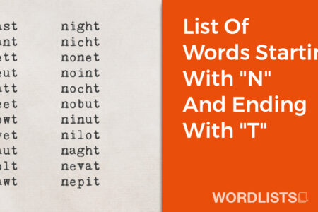 List Of Words Starting With "N" And Ending With "T" thumbnail
