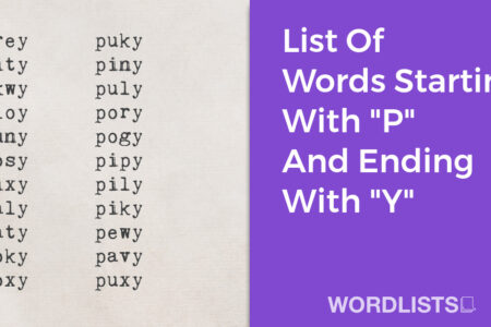 List Of Words Starting With "P" And Ending With "Y" thumbnail