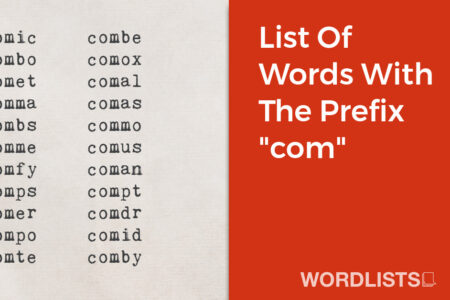 List Of Words With The Prefix "com" thumbnail