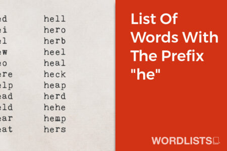 List Of Words With The Prefix "he" thumbnail
