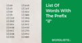 List Of Words With The Prefix 