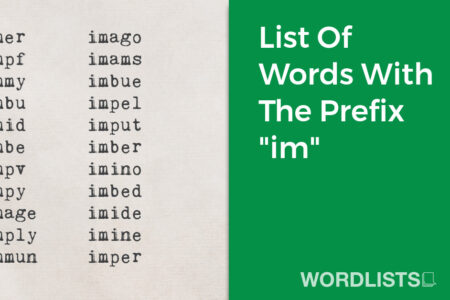 List Of Words With The Prefix "im" thumbnail
