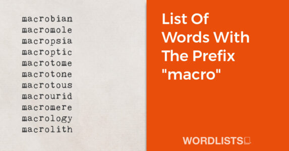 List Of Words With The Prefix "macro" thumbnail